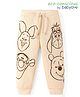 Babyoye Disney Terry Knit Full Length Lounge Pant With Winnie the Pooh Graphics - Cream
