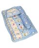 3 Piece Baby Bedding Set Penguin Print - Blue