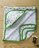 Tinycare Hooded Towel Strawberry Print - Green
