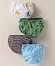 Ben Benny Interlock Knit Bloomers with Stars Jungle Theme Apple Print & Stripes Pack of 4 - Multicolor