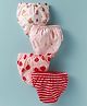Ben Benny Interlock Knit Bloomers with Sea Life Jungle Theme & Strawberry Print & Stripes Pack of 4 - Multicolor