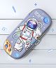 Space Theme Print Pencil Pouch - Grey