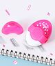 ZOE Oval Shaped Sharpener cum Eraser - Pink