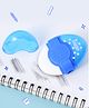 ZOE Oval Shaped Sharpener cum Eraser - Blue
