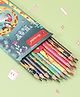 Jungle Theme Color Pencils Pack of 12 - Pink