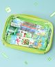 Stationery Set With Dino Print - Green