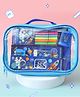 Stationery Set With Space Theme Print - Blue
