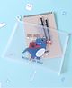 ZOE Transparent Folder with Dino Print - Blue