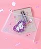 ZOE Transparent Folder with Unicorn Print - Purple