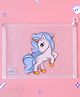 ZOE Transparent Folder with Unicorn Print - Light Blue