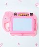 Elephant Shaped 2 in 1 Writing Board With Shape Stamps - Pink