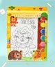 ZOE Dino Theme Colouring Activity Kit - Yellow