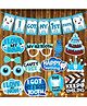 Wobbox I Got My First Tooth Decoration Items for Baby Set Which Includes I Got My First Tooth Banner, My First Tooth Props, Rice Lights for Decoration -(Pack of 15)
