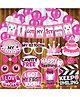 Wobbox I Got My First Tooth Decoration Items for Baby Set Which Includes I Got My First Tooth Banner, My First Tooth Props, Rice Lights for Decoration -(Pack of 45)