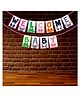 Wobbox Baby Shower Bunting Banner,Godh Bharai Caremony Banner, Baby Shower Decoration For a Memorable Celebration, Baby Shower Decorations Items-White-(Pack of 1)