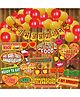 Wobbox Shubh Annaprashan Decoration Items Set which Includes Baby annaprashan Ceremony Props, Subh Annaprashan Banner, Rice Light Decoration, Rice Ceremony Decorations Items-(Pack of 33)