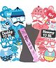 Wobbox Baby Shower Decoration Items, Baby Shower Ceremony Photo Booth Props for Photoshoot, Baby Shower Sash, Mom to Be Sash, Godh Bharai Ceremony Decoration Kit-Blue-Pink -(Pack of 29)