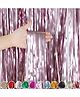 WOBBOX Big 3Ft X 6Ft Foil Curtains for Birthday Decoration Items, Backdrop Curtain for Decoration, Party Backdrop Decoration(Matte Pink) (Pack of 1)