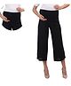 Mama & Bebe Rayon Solid Maternity Palazzo - Black