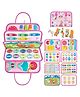 Busy Board Quiet Book Sensory Travel Toys for Toddlers 1 2 3 , Montessori Toys for Toddler Activities Board, Educational Toy Gift for Girls and Boys (Pink Princess)