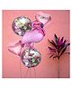 Party Anthem Royal flamingo Balloon Bouquet Pack of 5 - Pink