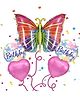 Party Anthem Happy Birthday Butterfly Balloon Bouquet -Pack of 5