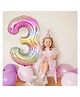 Party Anthem Giant 3 Number Birthday Foil Balloon Gradient Multicolor