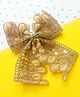 Little Tresses Peacock Feather Style Partywear Alligator Clip - Golden