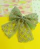 Little Tresses Zari On Net Piggy Tail Alligator Clip - Green