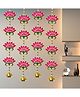 Divyakosh Door Hangings for Home Decoration, Lotus with Bell Hanging Wall/Door Decoration for Home