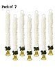 Divyakosh Garlands for Home Decoration, Gajra Hangings, Off-white Fabric Jasmine Flower with Golden Bell