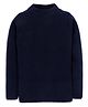 RVK Full Sleeves Solid Stretchable Skivvy Pullover Sweater  - Navy