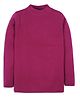 RVK Full Sleeves Solid Stretchable Skivvy Pullover Sweater - New Wine
