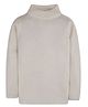 RVK Full Sleeves Solid Stretchable Skivvy Pullover Sweater - Off White