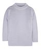 RVK Full Sleeves Solid Stretchable Skivvy Pullover Sweater - White