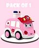NEGOCIO Press and Go Early Cute Cartoon Cultivating Imagination Friction Powered Toy Vehicles for Baby Toddlers Children-PACK OF 1- COLOR MAY VARY