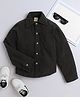 Aww Hunnie Corduroy Full Sleeves Solid Shirt - Green