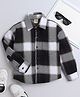 Aww Hunnie Woollen Full Sleeves Checked Shirt - Black