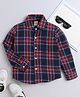 Aww Hunnie Woollen Full Sleeves Checked Shirt - Red