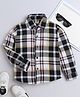 Aww Hunnie Full Sleeves Checked Shirt - Black