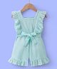 Kookie Kids Cotton Frill Sleeves Jumpsuit - Mint