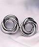 I Jewels Elegant Silver Infinity Knot Fashion Earrings For Women