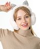 SYGA Cat Designed Foldable Winter Earmuffs - White