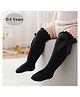 SYGA Cotton Solid Socks - Black