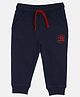 3PIN Cotton Legendary Team Text Printed Joggers - Blue