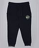 3PIN Cotton Athletic Text Printed Jogger - Navy Blue