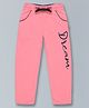3PIN Cotton Dream Text Printed Joggers - Pink