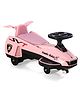 Kids Swing Car With Light & Music - Pink| Easy to Handle| Built for Rough Play| Encourages Physical Activity| Smooth PU Wheels