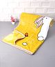 Babyhug Premium Embossed Lightweight Mink Blanket Rabbit Print - Yellow