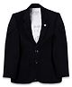 CAVIO Cotton Full Sleeves Solid Blazer With Stones Embellished Tee - Navy Blue
